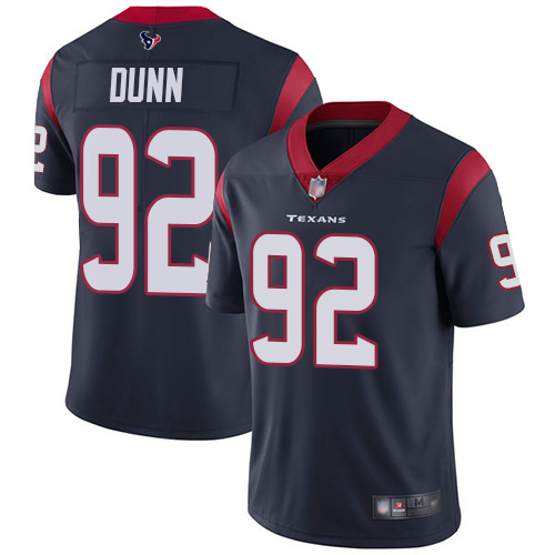 Houston Texans Limited Navy Blue Men Brandon Dunn Home Jersey NFL Football 92 Vapor Untouchable